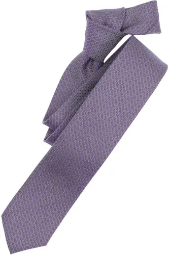 Casa Moda Slim Krawatte violett/grau, Gemustert