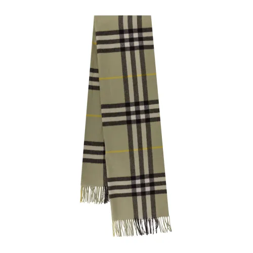Cashmere Giant Check Frayed Schal Burberry