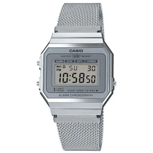 CASIO Damen Digital Quarz Uhr mit Edelstahl Armband