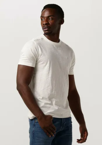 Cast Iron Herren Polos & T-Shirts Short Sleeve R-neck Organic Cotton Slub Essential - Weiß