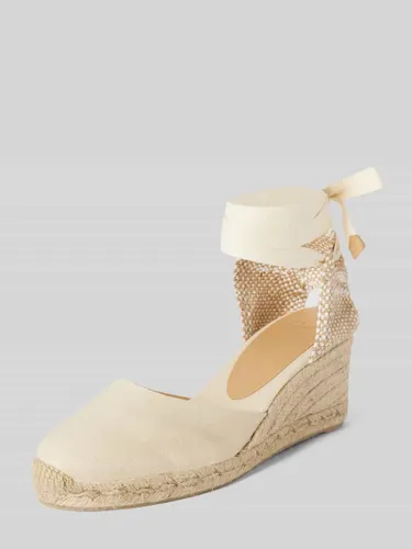 Castañer Wedges mit Zierband Modell 'CARINA' in Offwhite