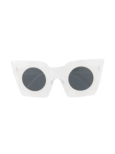 Cat-Eye-Sonnenbrille mit Print
