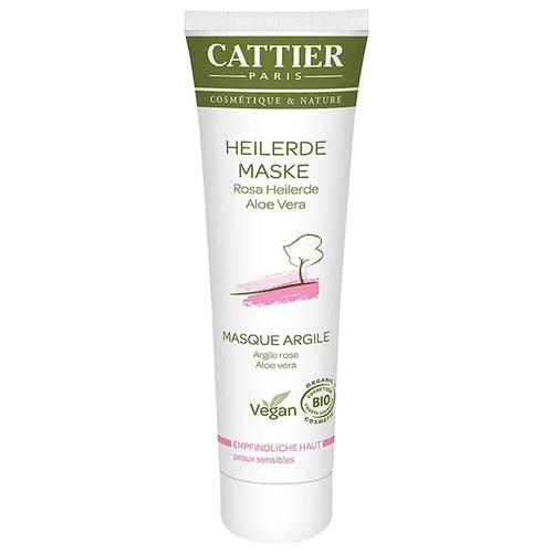 Cattier - Rosa Heilerde Maske für empfindliche Haut Feuchtigkeitsmasken 100 ml