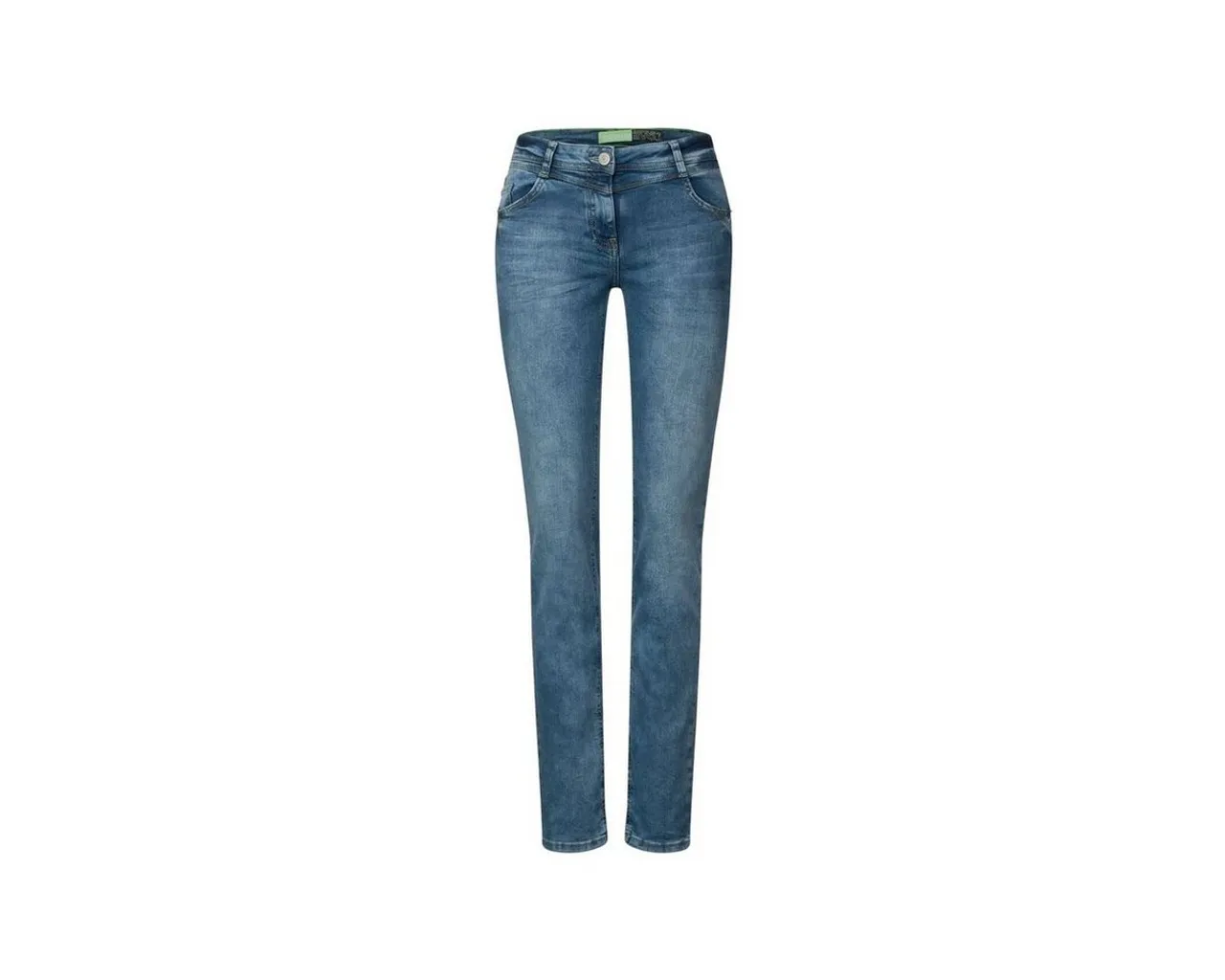 Cecil 5-Pocket-Jeans uni (1-tlg)