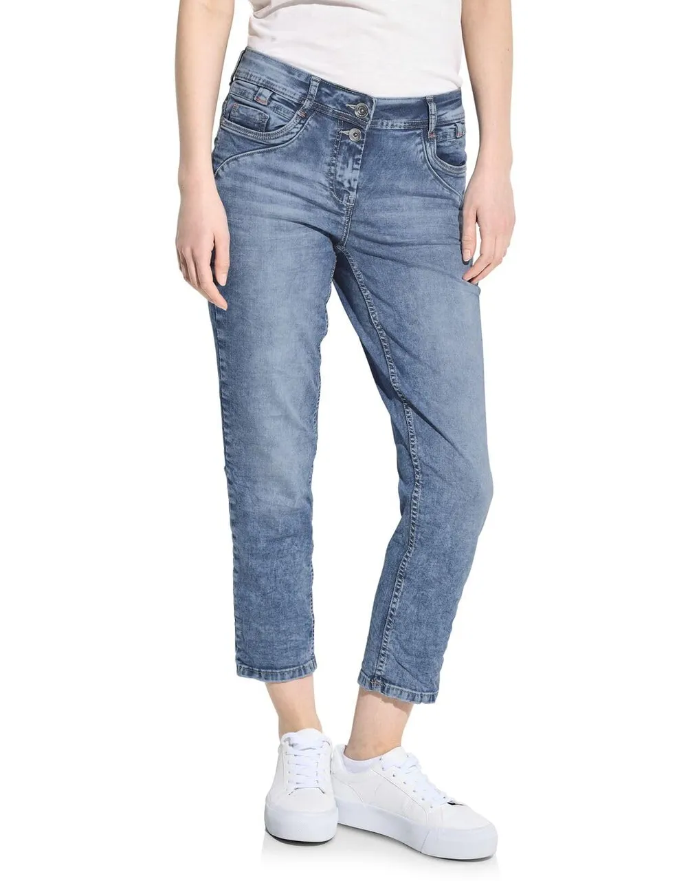 CECIL Damen B377175 7/8 Jeans Casual Fit
