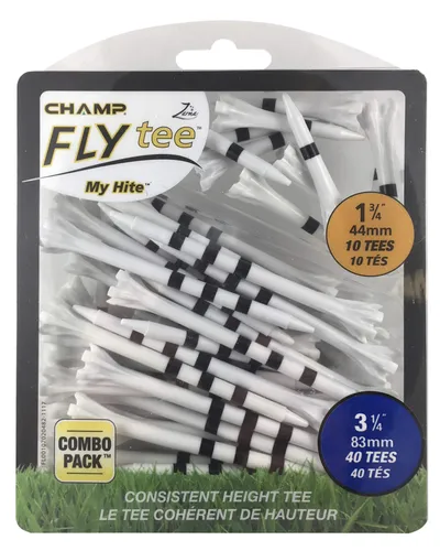 Champ My Hite Flytees – Golf-Tees – 40 x 83 mm und 10 x