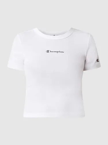 CHAMPION Regular Fit T-Shirt aus Baumwolle in Weiss