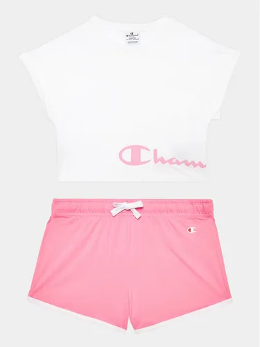 Champion Set T-Shirt und Shorts 404624 Weiß Regular Fit