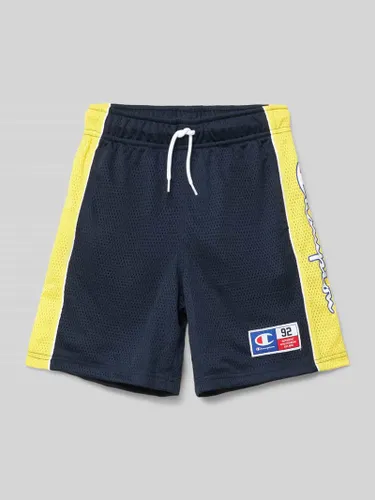 CHAMPION Shorts mit Colour-Blocking-Design in Marine