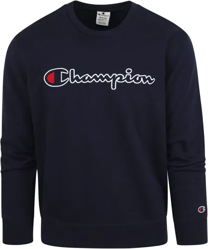 Champion Sweater Script Logo Dunkelblau