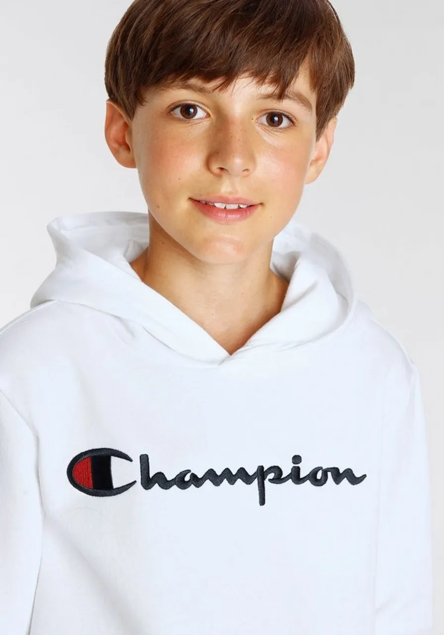 Champion Sweatshirt Classic Hooded Sweatshirt large Logo - für Kinder -  Preise vergleichen