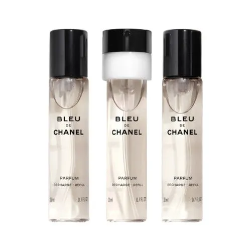 Chanel Bleu de Chanel Parfum Twist and Spray Nachfüllung 3 x 20 ml