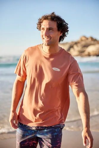 Chase Herren Bio-Baumwoll T-Shirt - Orange