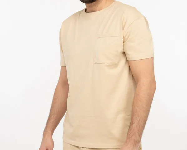 Chilled Mercury T-Shirt Baumwolle Freizeit Rundhals Shirt/ mit Brusttasche