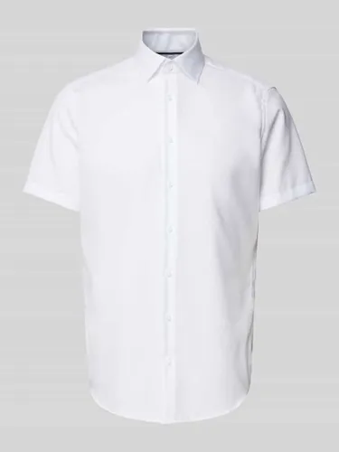 Christian Berg Men Regular Fit Business-Hemd mit 1/2-Arm in Weiss