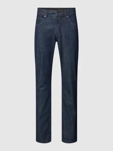 Christian Berg Men Regular Fit Jeans im 5-Pocket-Design in Jeansblau