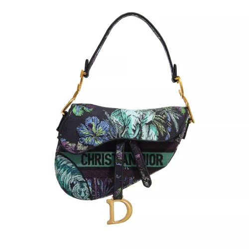 Christian Dior Hobo Bag - Saddle Bag Embroidered Voyage Toile de Jouy Medium - Gr. unisize - in Bunt - für Damen