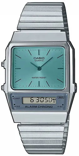 Chronograph CASIO VINTAGE "AQ-800EC-2AEF" Armbanduhren silberfarben Damen Quarzuhren