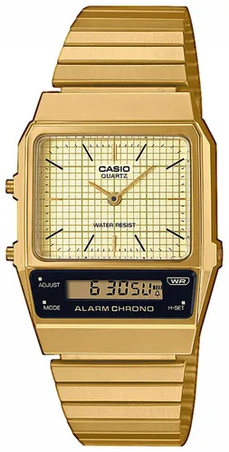 Chronograph CASIO VINTAGE "AQ-800EG-9AEF" Armbanduhren goldfarben Damen Quarzuhren