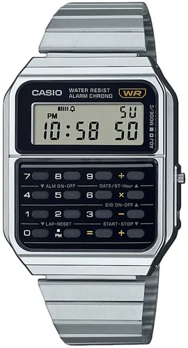 Chronograph CASIO VINTAGE "CA-500WE-1AEF" Armbanduhren silberfarben Damen Quarzuhren