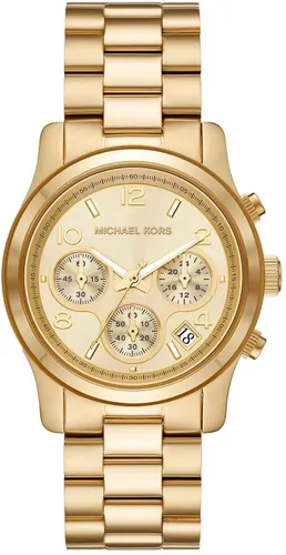 Chronograph MICHAEL KORS "RUNWAY, MK7323" Armbanduhren goldfarben Damen Quarzuhren