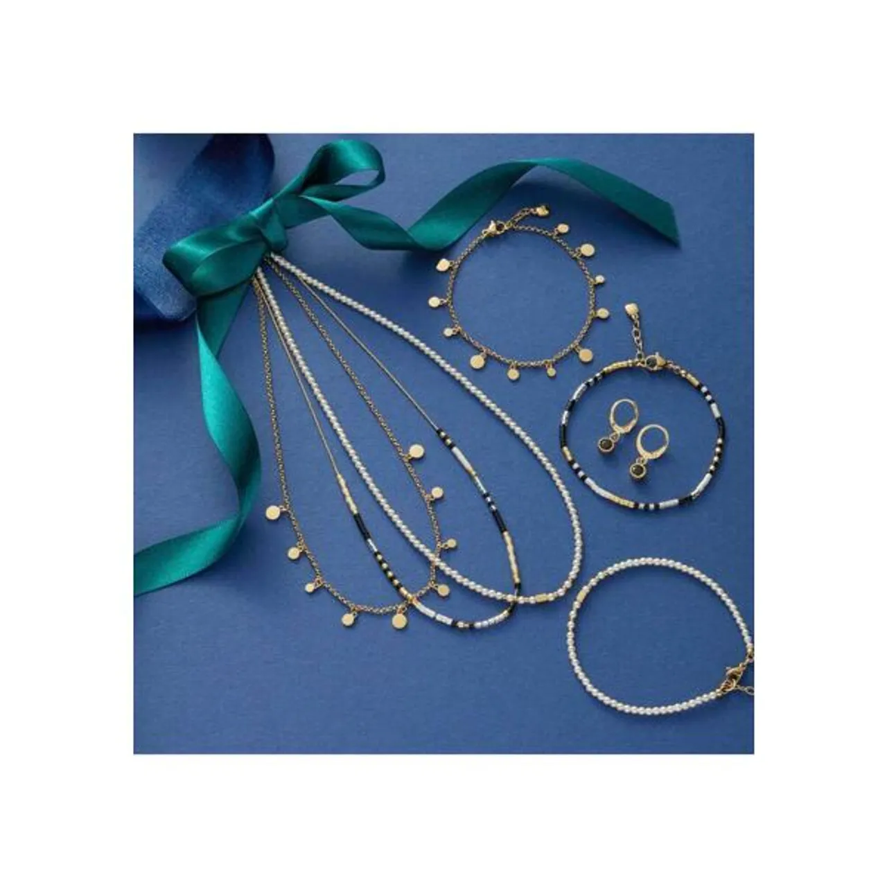 Ciao! By Leonardo Armband CIAO BY LEONARDO "Doro, 022119" Armbänder Gr. Edelstahl-Perlen, weiß (gelbgoldfarben, weiß) Damen Perlenarmbänder mit Perle...