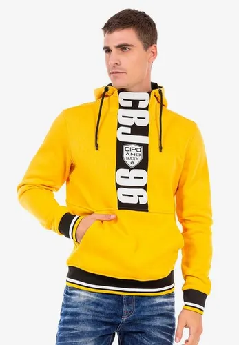 Cipo & Baxx Kapuzensweatshirt mit tollen Markenprints