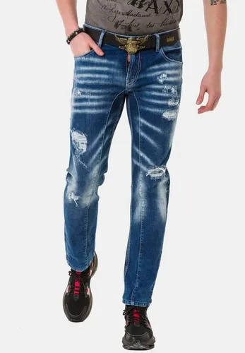 Cipo & Baxx Straight-Jeans in modischem Destroyed-Look
