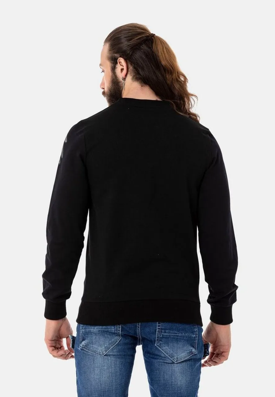 Cipo & Baxx Sweatshirt mit großem Print
