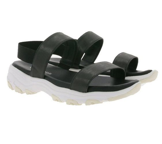 CITY WALK »City WALK Sandale leichte Damen Fashion-Sandale mit elastischem Fersen-Riemen 12324451 Sommer-Schuhe Schwarz« Outdoorschuh