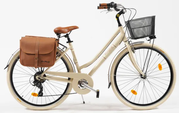 Cityrad VENICE - I LOVE ITALY "Citybike 615 Alu lady" Fahrräder Gr. 46 cm, 28 Zoll (71,12 cm), beige Alle Fahrräder