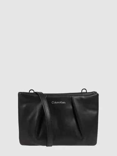CK Calvin Klein Clutch in Leder-Optik in Black, Größe One Size