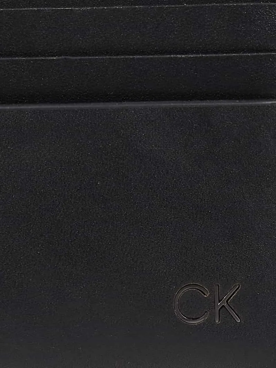 CK Calvin Klein Kartenetui aus Leder in Black, Größe One Size