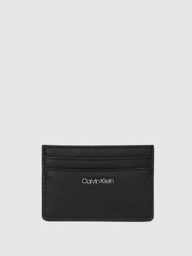 CK Calvin Klein Kartenetui in Leder-Optik in Black, Größe One Size