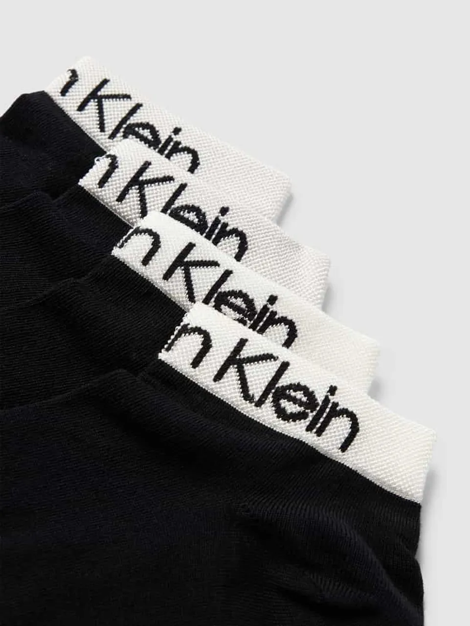 CK Calvin Klein Sneakersocken mit Viskose-Anteil im 4er-Pack in Black