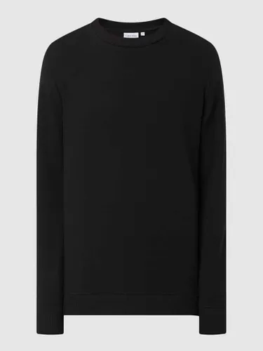 CK Calvin Klein Sweatshirt mit strukturiertem Muster in Black