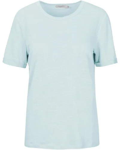 Clarina T-Shirt Rundhals-Leinenshirt