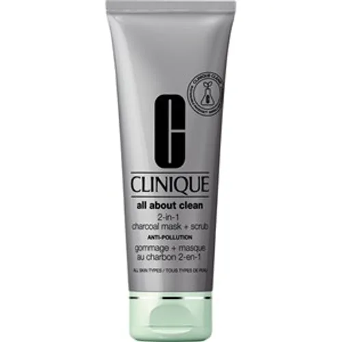 Clinique Exfoliationsprodukte 2-in-1 Charcoal Mask + Scrub Gesichtscreme Damen