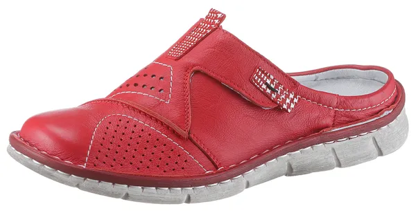 Clog KRISBUT Gr. 37, rot Damen Schuhe Clogs Sabots Sommerschuh, Schlappen mit herausnehmbarer Innensohle