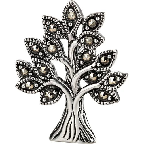 CM Anhänger „Tree“ mit Markasit, 925 Silber