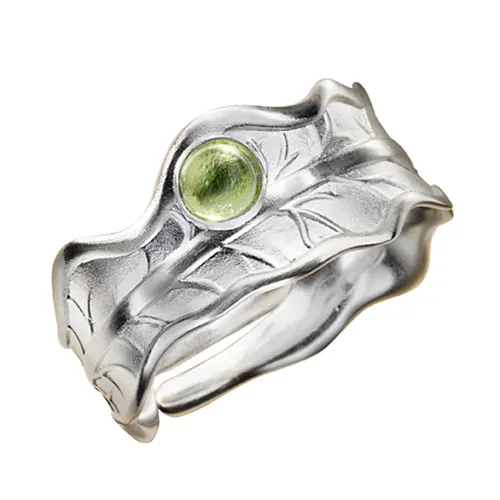 CM Ring "Leaf" (Größe: L/XL), 925 Silber