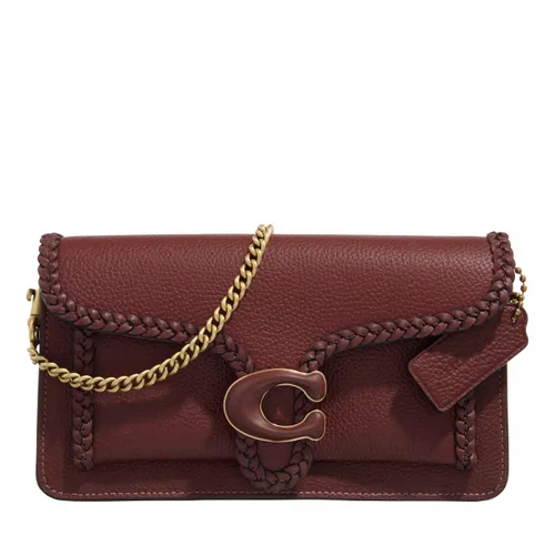 Coach Clutches - Braided Leather Trim Polished Pebble Tabby Chain C - Gr. unisize - in Rot - für Damen