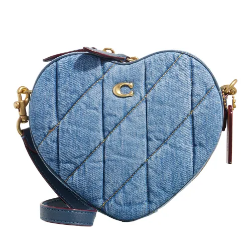 Coach Crossbody Bags - Quilted Denim Heart Crossbody - Gr. unisize - in Blau - für Damen