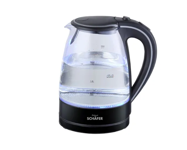 COFI 1453 Wasserkocher 1,7L mit LED-Beleuchtung Teekocher Glas Edelstahl, 1.7 l
