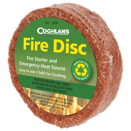 Coghlans - Fire Disc Feueranzünder - Zunder Gr 100 g rot