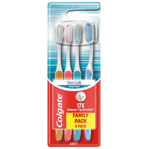 Colgate Toothbrush Slim Soft 4-pack
