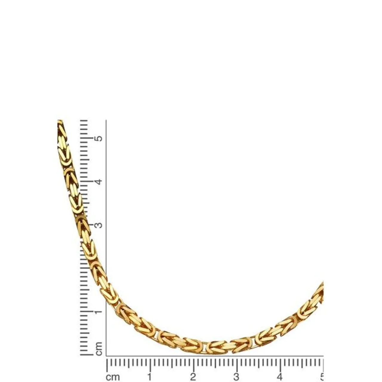 Collier FIRETTI "Schmuck Geschenk Gold 585 Halsschmuck Halskette Goldkette Königskette" Halsketten Gr. 50, Gelbgold 585, Breite: 3,2 mm, gelb (gelbgol...