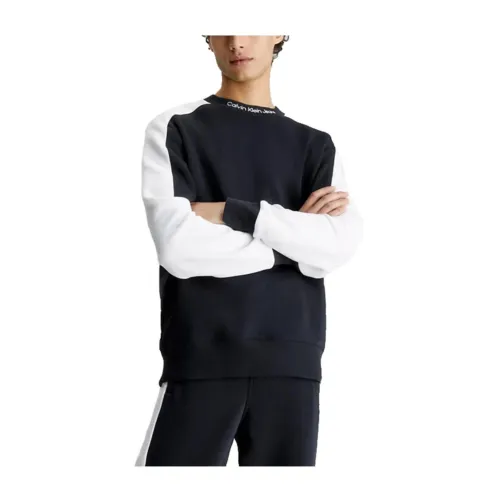 Colorblock Sweater mit Rundhalsausschnitt Calvin Klein