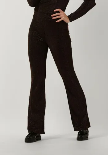 Colourful Rebel Damen Hosen Jolie Metallic Stripe Flare Pants - Schwarz
