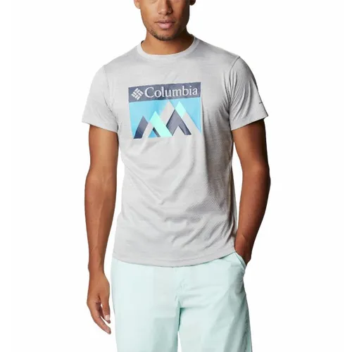 Columbia Zero Rules™ Short Sleeve Graphic Shirt - T-Shirt - Herren Grey Heather / Peak Fun Graphic XS